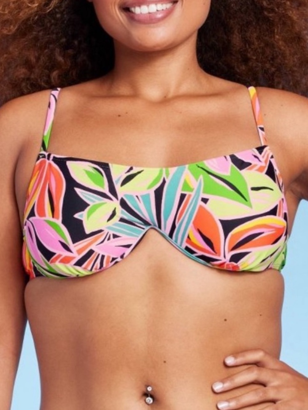Wild Fable Women’s Multicolor Bikini Swim‎ Top, Size XS, NWT